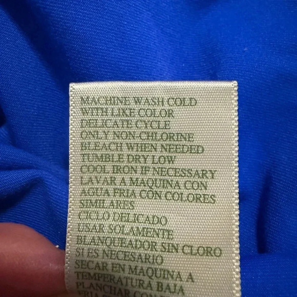 Tangerine Athletic Performance stretchy full zip blue jacket with pockets MEDIUM - Picture 9 of 11